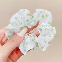 Summer Simple Flower Plaid Dot Hair Rope Hair Ring Hair Accessories sku image 9