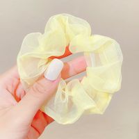 Summer Simple Flower Plaid Dot Hair Rope Hair Ring Hair Accessories sku image 13