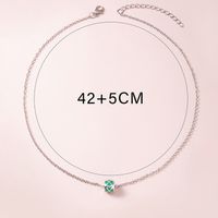 Simple Style Alloy Four-leaf Clover Necklace Daily Electroplating Alloy main image 3