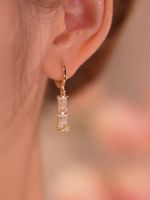 Elegant Alloy Geometric Pattern Earrings Dating Electroplating Drop Earrings As Shown In The Picture main image 1