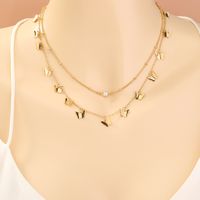 Fashion Butterfly Alloy Plating Inlay Rhinestone Necklace main image 4