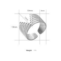 Edelstahl Mode Überzug Geometrisch Keine Intarsien Ring sku image 1