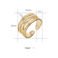 Stainless Steel Fashion Plating Geometric No Inlaid Ring sku image 8