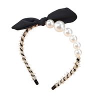Women's Sweet Bow Knot Beaded Hair Accessories Beaded Inlaid Pearls Pearl Hair Band main image 3