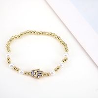 Elegant Handfläche Kupfer Perlen Künstliche Perlen Armbänder 1 Stück sku image 2