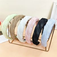Women's Simple Style Solid Color Cloth Hair Accessories Hair Band main image 1