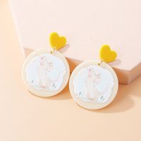 Women's Cute Fashion Animal Plant Arylic Earrings Drop Earrings sku image 4