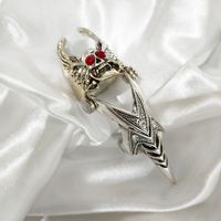 Unisex Vintage Style Skull Alloy Diamond Artificial Rhinestones Rings main image 4