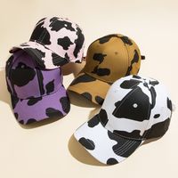 Unisex Casual Cow Pattern Polyester Baseball Cap main image 6