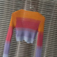 Color Contrast Patchwork Long Sleeve Cardigan main image 4