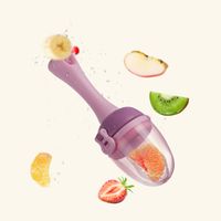 Fashion Cute Geometric Baby Food Fruit Vegetable Molar Rod Supplement Push Bite sku image 1
