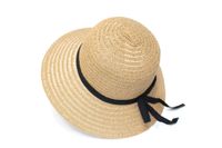 Moda Nueva Playa Paja Sol Mujer Ancha-sombrero De Ala sku image 2