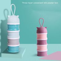 New Cute Milk Powder Portable Four-layer Independent Storage Box main image 3