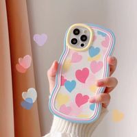 Creative Fashion Simple Wavy Macaron Heart For Iphone13promax Phone Case main image 1