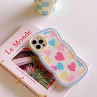 Creative Fashion Simple Wavy Macaron Heart For Iphone13promax Phone Case sku image 4