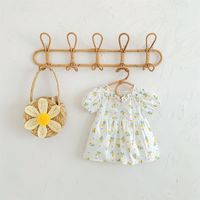 Baby Girl's Bohemian Ditsy Floral Cotton Floral Floral Dress Above Knee Baby Clothes main image 2