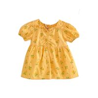 Baby Girl's Bohemian Ditsy Floral Cotton Floral Floral Dress Above Knee Baby Clothes main image 5