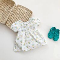 Baby Mädchen Bohemien Ditsy Blumig Baumwolle Blumen Blumenkleid Über Dem Knie Baby Kleidung sku image 1