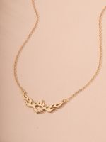 Fashion Alloy Flame Necklace Daily 1 Piece main image 3