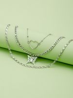 Fashion Heart Shape Butterfly 304 Stainless Steel Women'S Necklace main image 2