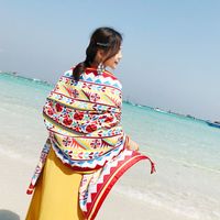 Women's Vacation Bohemian Totem Satin Silk Scarves main image 1