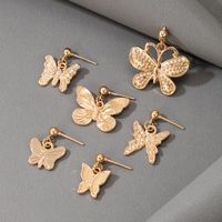 Fashion Alloy Letter Pattern Heart Shape Butterfly Earrings Daily Artificial Rhinestone Artificial Pearl Drop Earrings main image 10