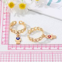Women's Simple Style Devil's Eye Palm Alloy Rings Plating Alloy Rings main image 3