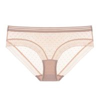 Solid Color Breathable Lace Low Waist Briefs Panties sku image 10