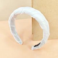Women's Simple Style Solid Color Cloth Hair Accessories Hair Band sku image 1