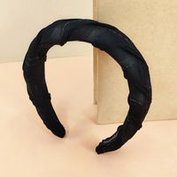 Women's Simple Style Solid Color Cloth Hair Accessories Hair Band sku image 2