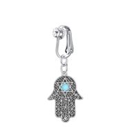 Zircon With Rhinestone Stainless Steel Punch-free Fake Navel Buckle Ear Clip main image 5