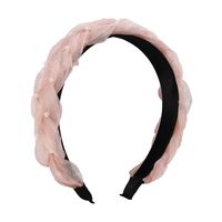 Fashion Imitation Pearl Twist Weave Solid Color Women's Headband Wholesale sku image 4