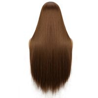 Women's Wig Champagne Long Straight Hair Synthetic Wigs Medium High-temperature Fiber Wig Wigs main image 3