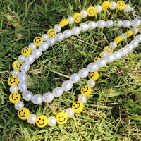 Women's Bohemian Colorful Smiley Face Artificial Crystal Imitation Pearl Synthetic Resin Necklace Beaded No Inlaid Necklaces main image 2