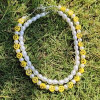 Women's Bohemian Colorful Smiley Face Artificial Crystal Imitation Pearl Synthetic Resin Necklace Beaded No Inlaid Necklaces main image 4