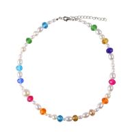Women's Bohemian Colorful Smiley Face Artificial Crystal Imitation Pearl Synthetic Resin Necklace Beaded No Inlaid Necklaces sku image 3