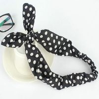 Casual Simple Style Round Dots Stripe Lattice Cloth Hair Band sku image 2