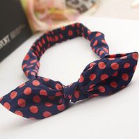 Casual Simple Style Round Dots Stripe Lattice Cloth Hair Band main image 2