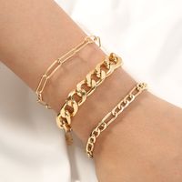 Einfacher Stil Geometrisch Legierung Überzug Legierung Armbänder 3 Stück main image 6