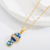 Novelty Design Alloy Heart Shape Necklace Daily Electroplating Rhinestone Copper Necklaces 1 Piece main image 4