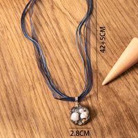 Simple Style Synthetic Resin Shell Necklace Resin Inlay Resin main image 2