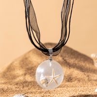 Simple Style Synthetic Resin Shell Necklace Resin Inlay Resin main image 7