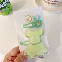 2022 New Cute Cartoon Sequins Broken Hair Side Clip 2piece Set sku image 1