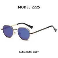 Unisex Fashion Gradient Color Solid Color Pc Polygon Sunglasses sku image 8