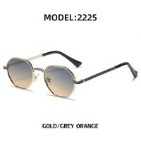 Unisex Fashion Gradient Color Solid Color Pc Polygon Sunglasses sku image 2