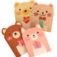 T Korean Creative Stationery Cute Bear Notebook Small Animal Notepad Cartoon Portable Book Student Prize main image 4