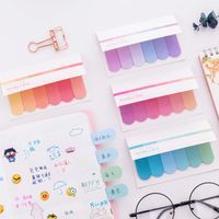 Korean Stationery Creative Six Color Gradient Sticky Notes Office Learning Memo Note N Times Sticker Notepad main image 4