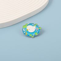 Cute Flower Duck Alloy Stoving Varnish Brooches main image 4