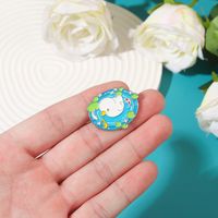 Cute Flower Duck Alloy Stoving Varnish Brooches main image 2