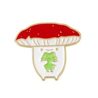 Cartoon Style Animal Mushroom Alloy Stoving Varnish Brooches sku image 4